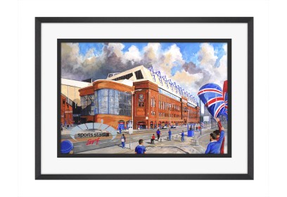 Ibrox Stadium 'Going to the Match Fine Art Print - Rangers Football Club